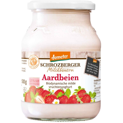 Yoghurt aardbeien SCHROZBERGER