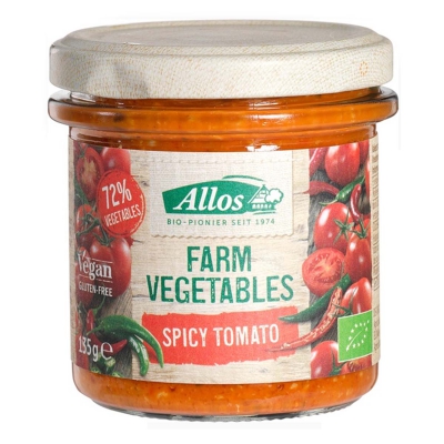 Spread spicy tomaat vegan ALLOS