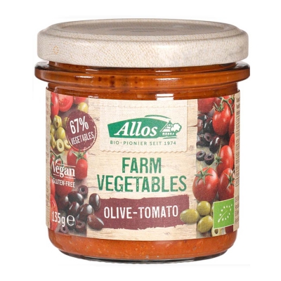 Spread olijf tomaat vegan ALLOS