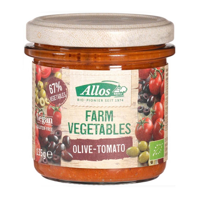 Spread olijf tomaat vegan