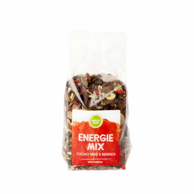 Energiemix cacao nibs berries DE NIEUWE BAND