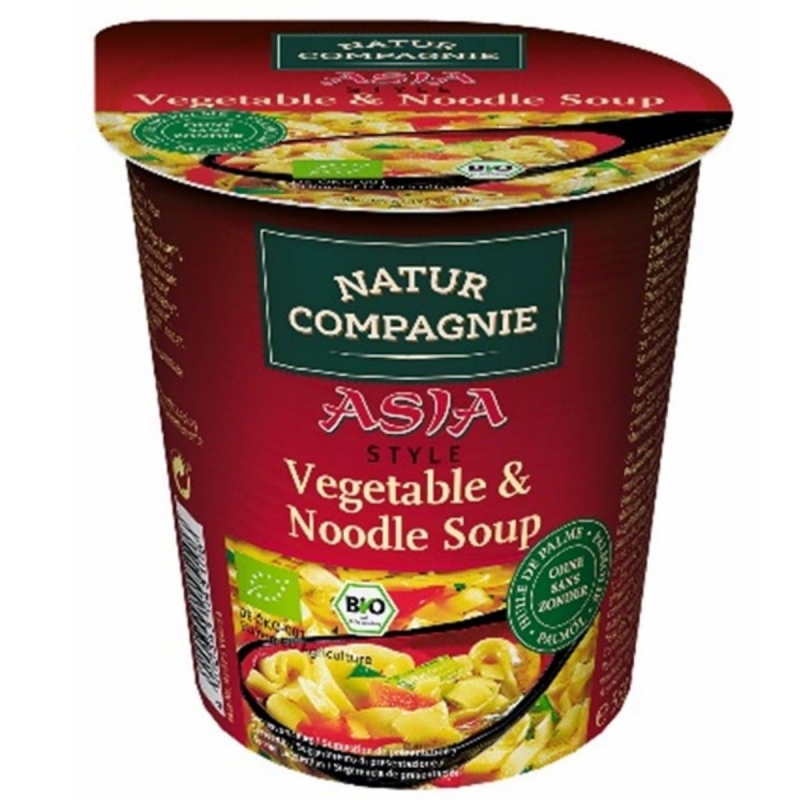 Asia vegetable & noodle soup