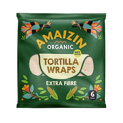 Tortilla wraps extra fibre AMAIZIN