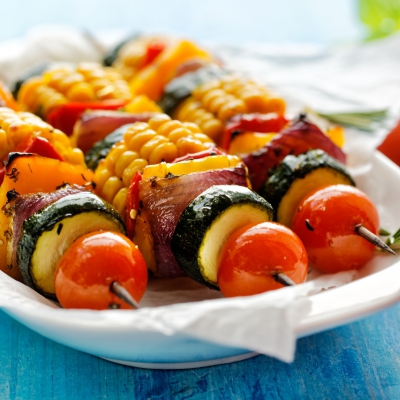 Vegan barbecuespiesjes