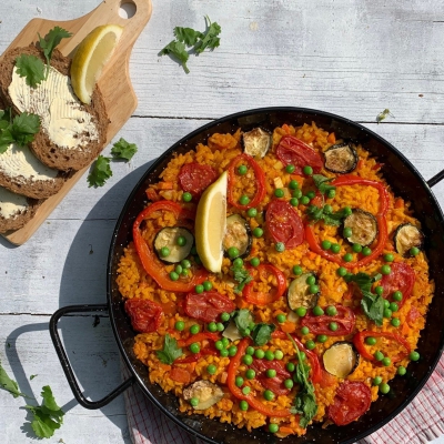 Vegan paella