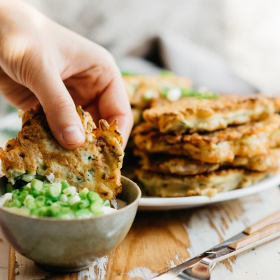 Courgette fritters