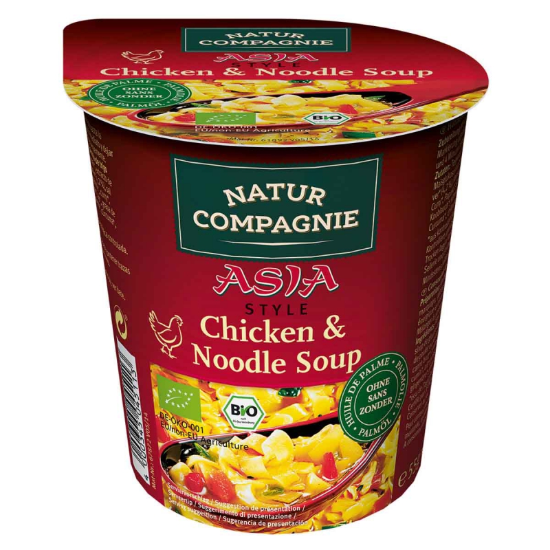Asia chicken & noodle soup