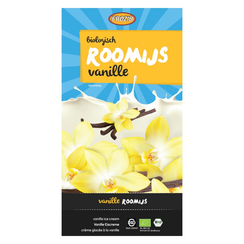 Roomijs vanille 800ml diepvries