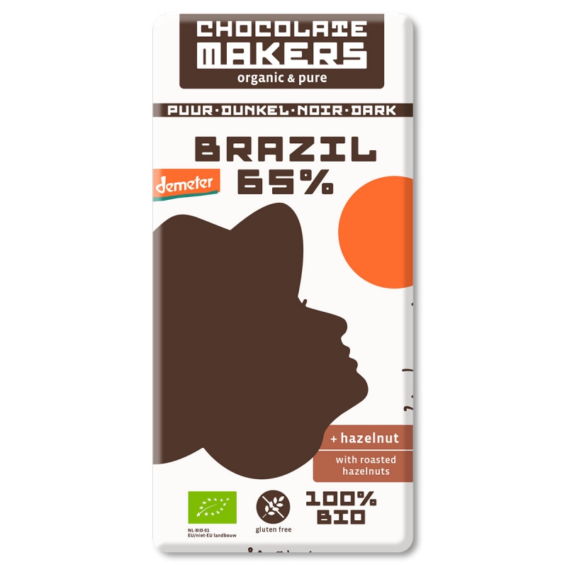 Chocolade brazil 65% hazelnoot