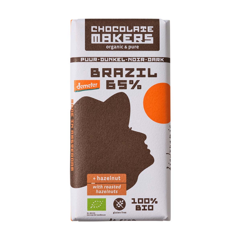 Chocolade brazil 65% hazelnoot