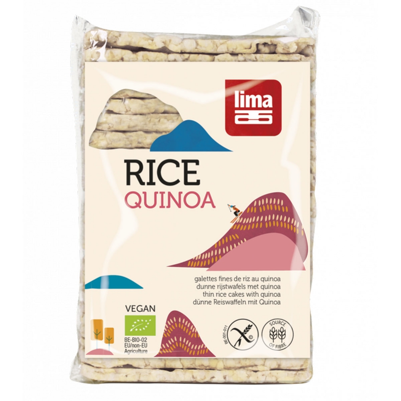 Quinoa wafels dun rechthoek