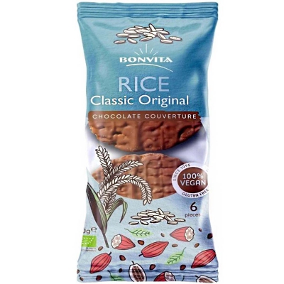 Rijstwafel choco vegan BONVITA