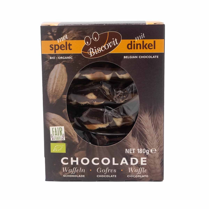 Speltwafel chocolade