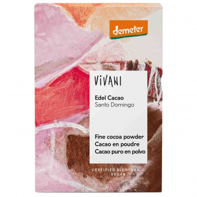 Magere cacaopoeder uit santo domingo VIVANI