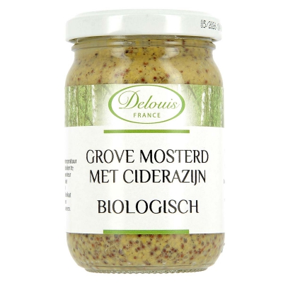 Mosterd ciderazijn - grof DELOUIS