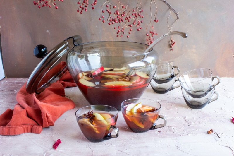 Warme cranberry-appelpunch