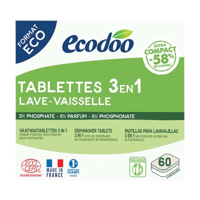 Vaatwastabletten 3in1 xl ECODOO