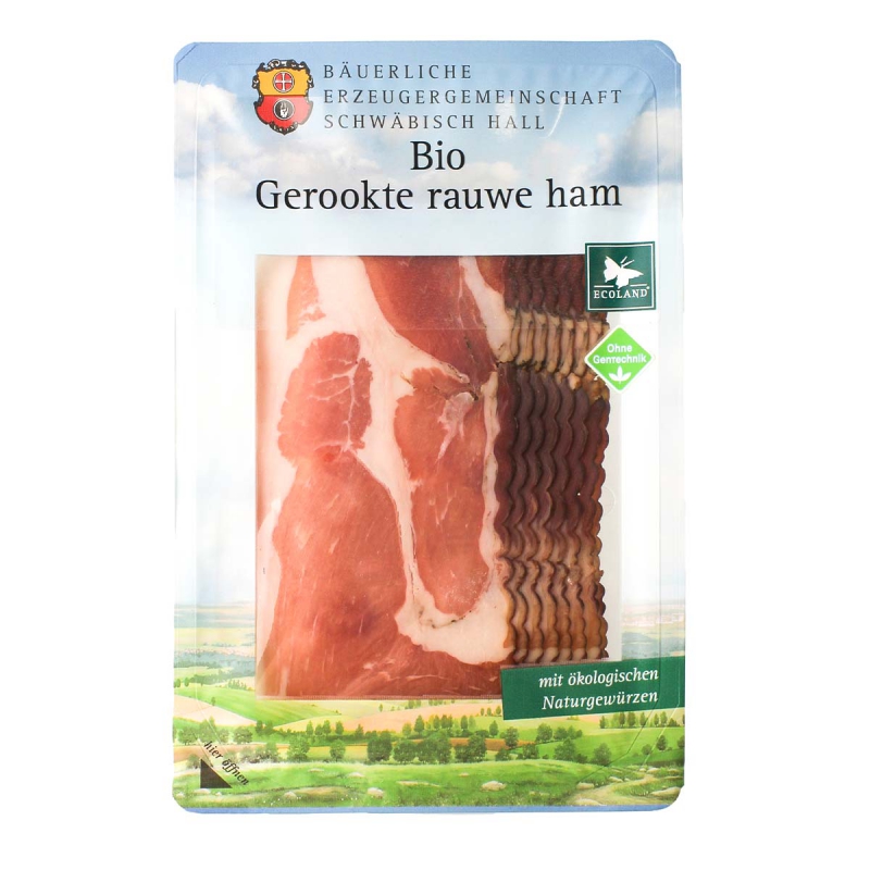 Gerookte rauwe ham