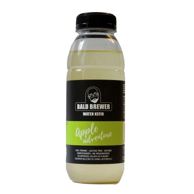 Water kefir apple adventure THE BALD BREWER