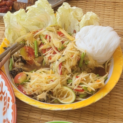 Thaise papayasalade (Somtum) Thaise papayasalade somtum