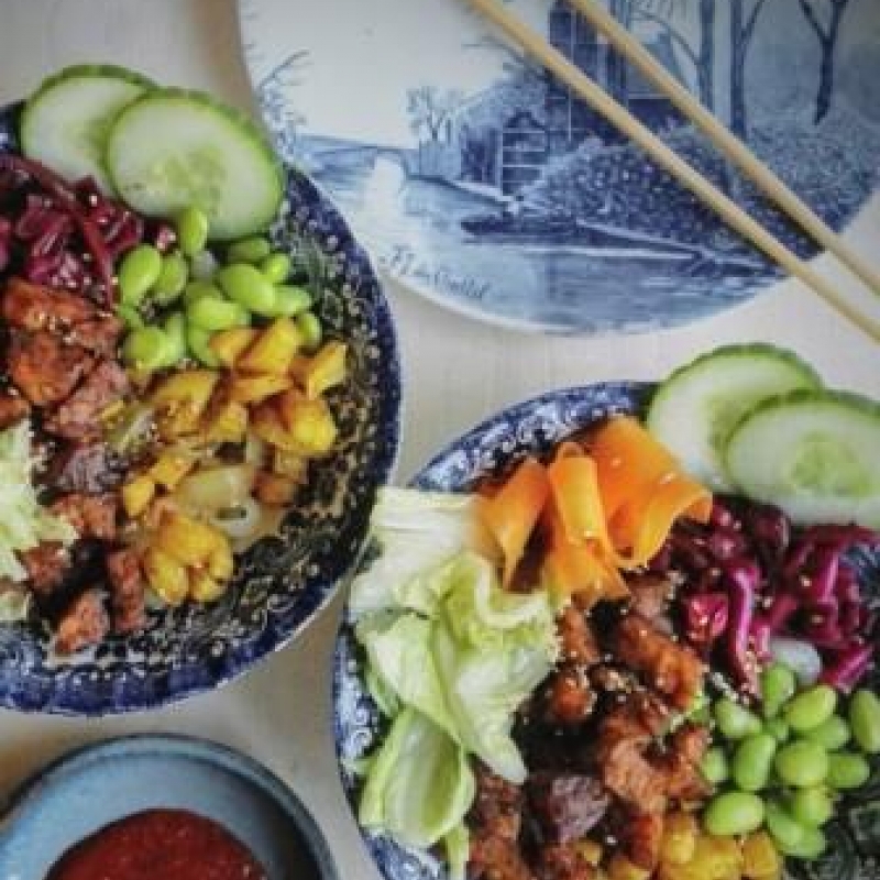 vegan poke bowl