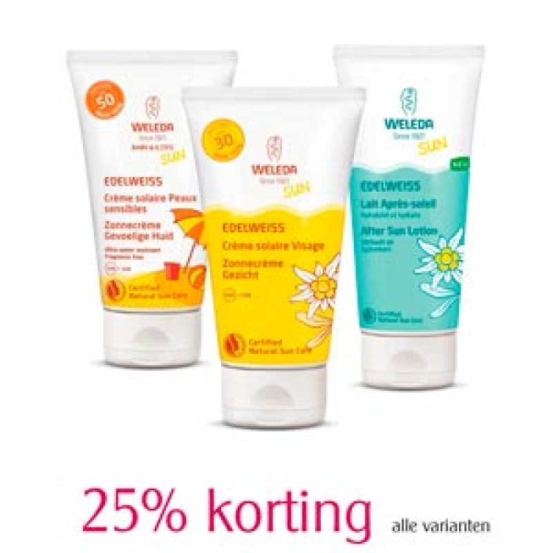 25% korting weleda