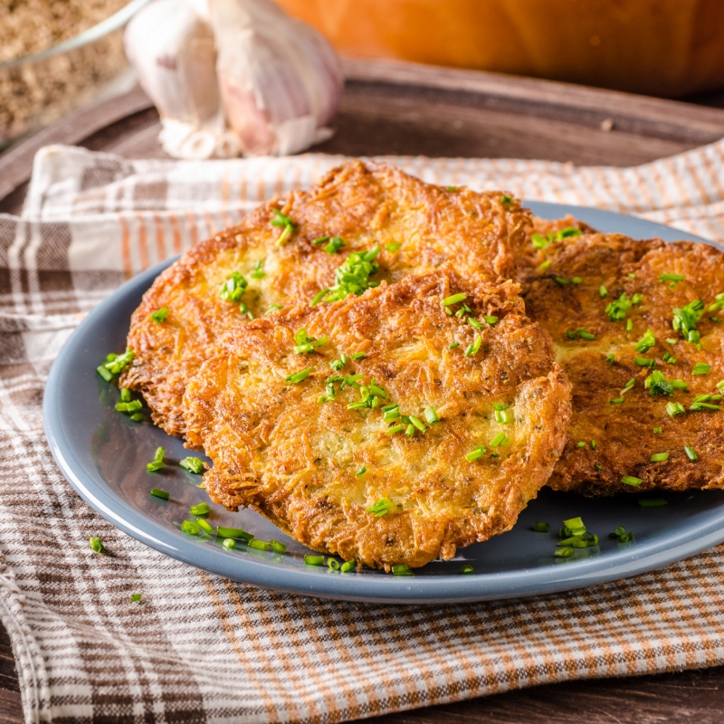 Gekruide aardappelpannenkoekjes 