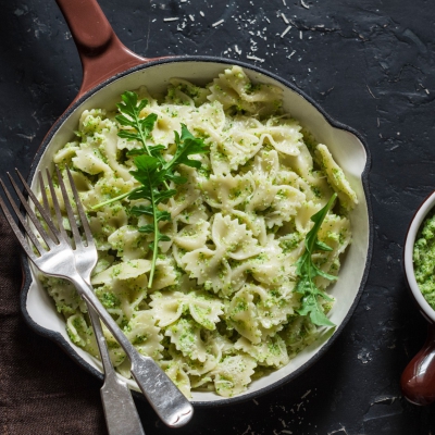 Raapstelen met pasta