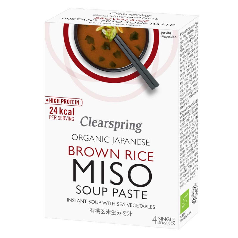 Instant miso-soeppasta met zeegroente