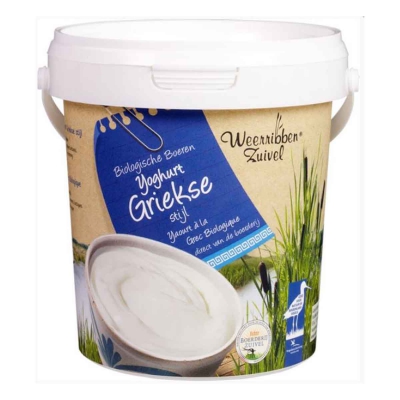 Griekse yoghurt emmer 800gr WEERRIBBEN