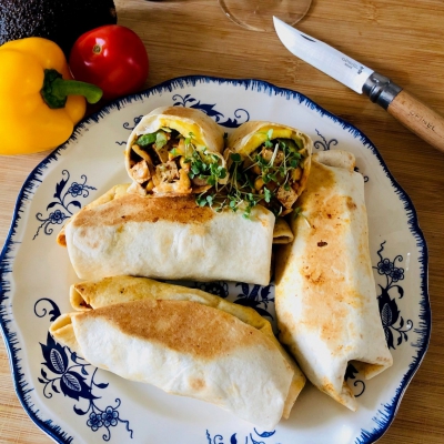 Sierd's burrito met tofu